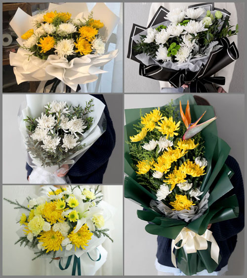 河南信阳息县杨店乡白事花束代送